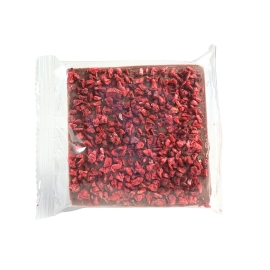 Mini kostka czekolada mleczna z malinami 20g